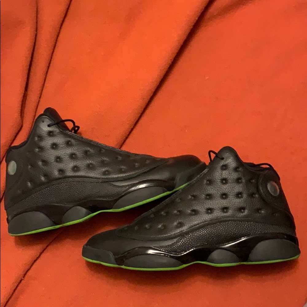 Black/Green Jordan 12 size 15